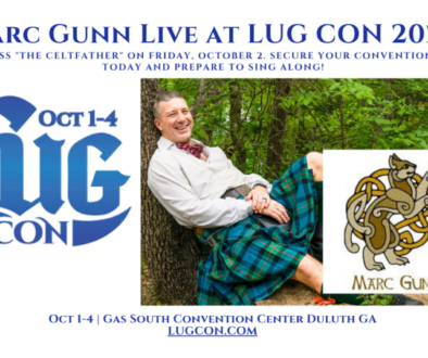 Marc Gunn Live at LUG CON 2026! Don't miss "The Celtfather" on Friday, October 2. secure your convention badges today and prepare to sing along!